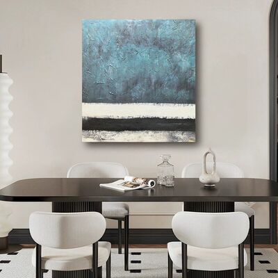 Bold Color Abstract Hand Painted Oil Painting Oversized Art
