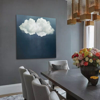 Modern Abstract Style Hand Painted Oil Painting Nature-Inspired Cloud Canvas Wall Art Customized Size